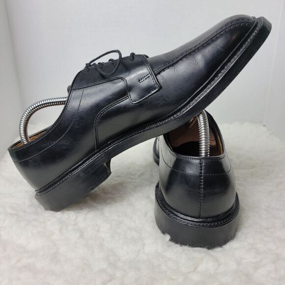 Allen Edmonds Hillcrest Shoes Men's Size 10 Black Leather Bicycle Toe Oxford - Picture 6 of 12